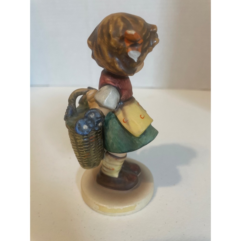 Goebel Hummel For Father 377 Figurine Girl with Flower Basket West Germany AS IS - Picture 2 of 7